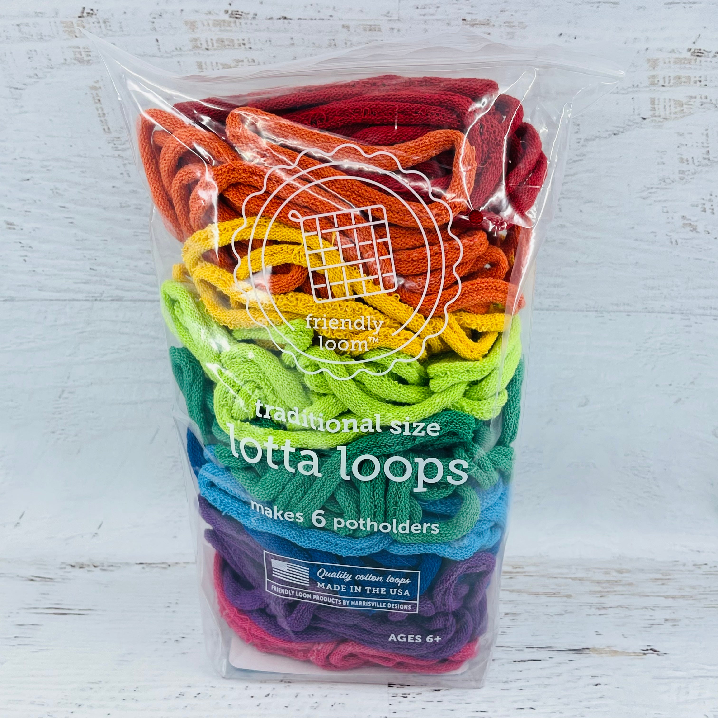 Potholder Loops, Traditional Size - Harrisville Designs Friendly Loom