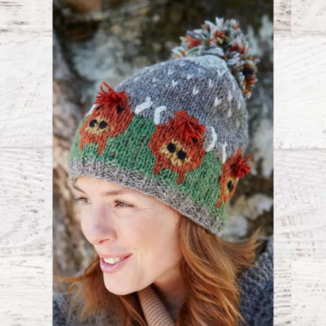 Finished Highland Cow Beanie