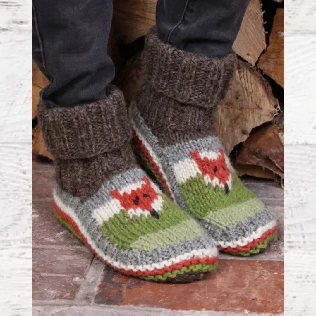 Finished Fox Lined Sofa Socks