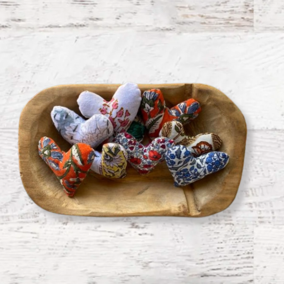 Mini Lavender Heart Sachet Pair