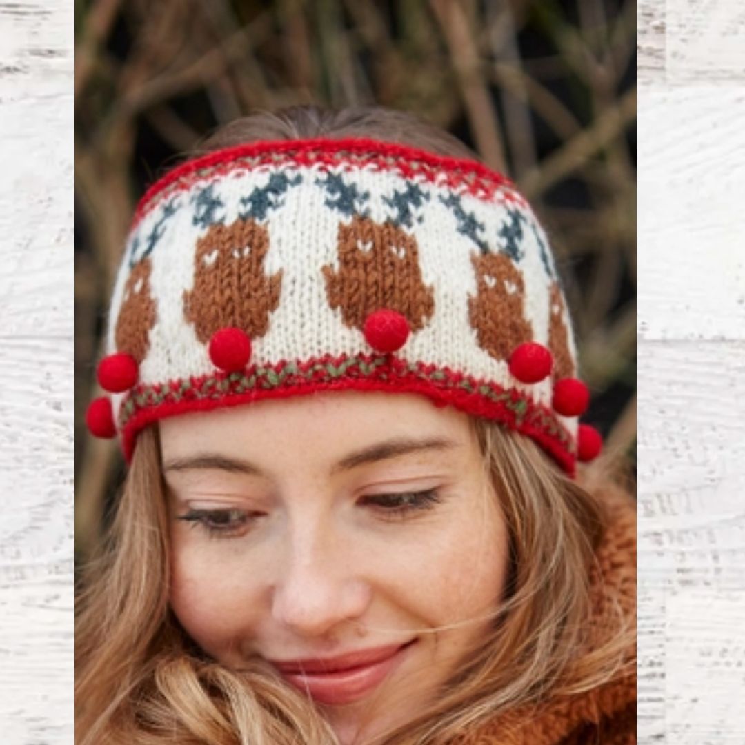 Finished Rudolph Ear Warmer