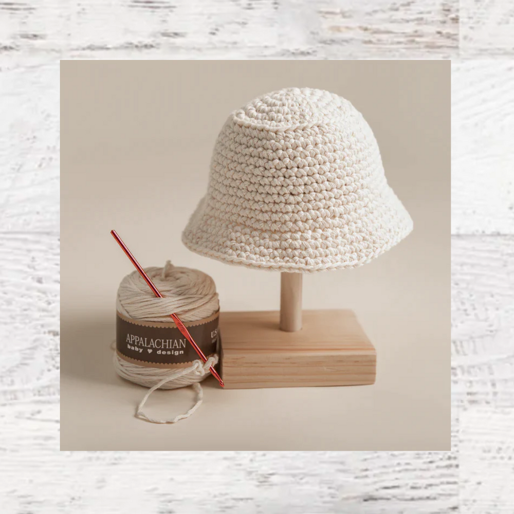 Appalachian Baby Cotton Crochet Bucket Hat kit