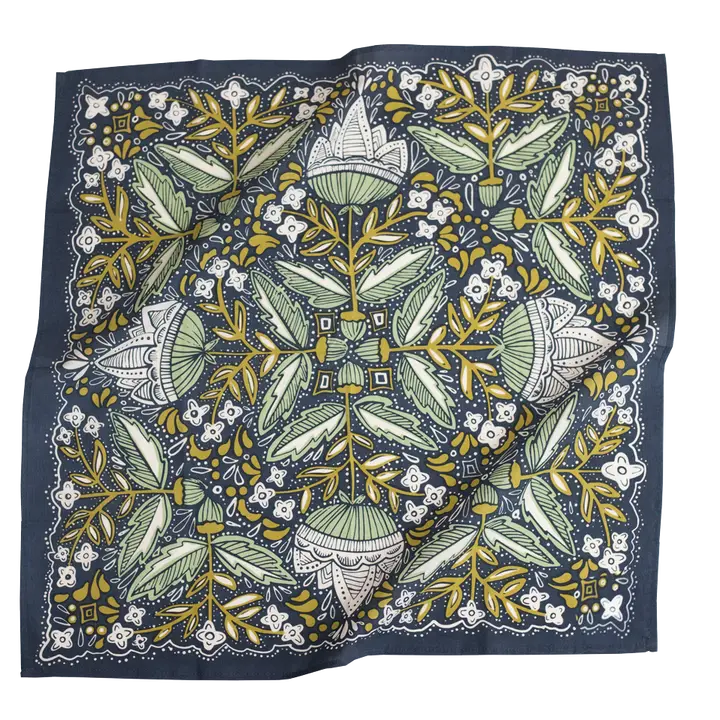 Hand Printed Cotton Bandanas