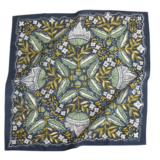 Hand Printed Cotton Bandanas
