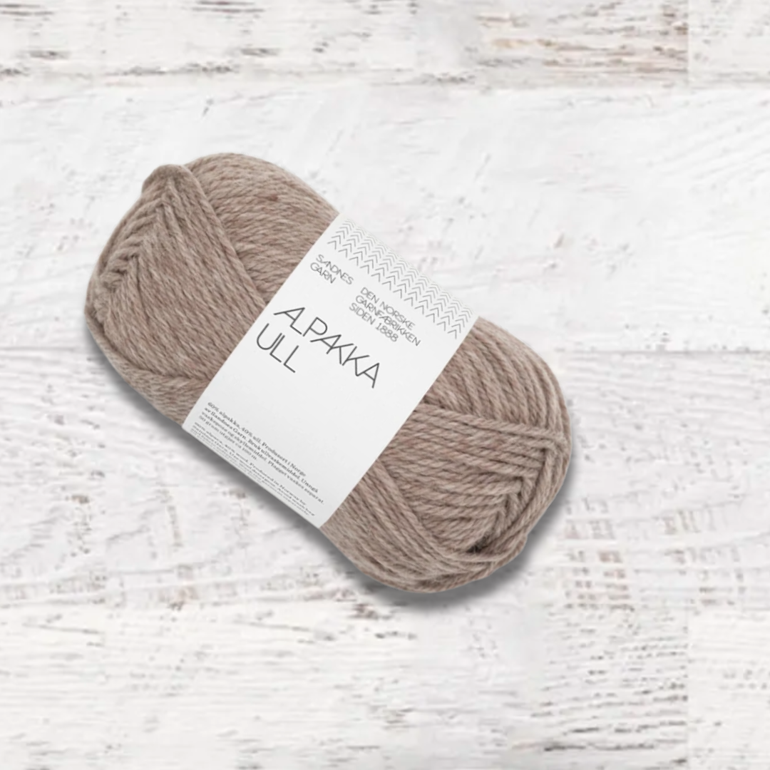 Sandnes Garn Alpakka Ull - Worsted Weight Yarn #color_beige-melange