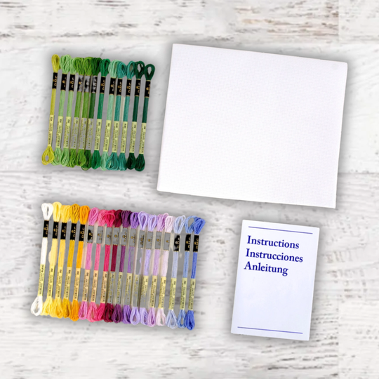 Botanical Cross Stitch Kit