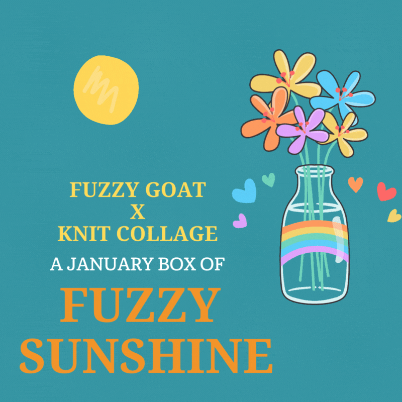 Fuzzy Sunshine: Fuzzy Goat x Knit Collage