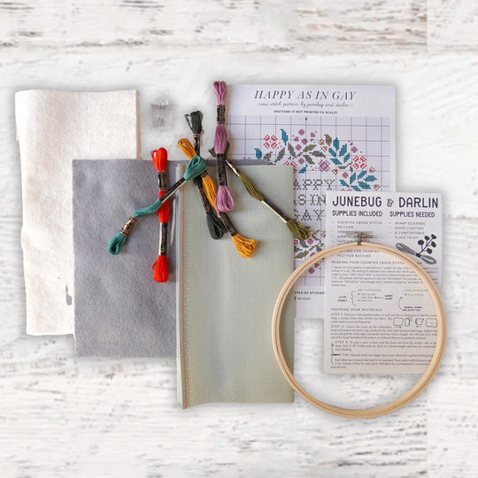 Junebug and Darlin Cross Stitch Kits